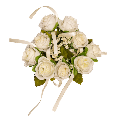 GIROCANDELA MINI ROSELLINE BIANCO 2